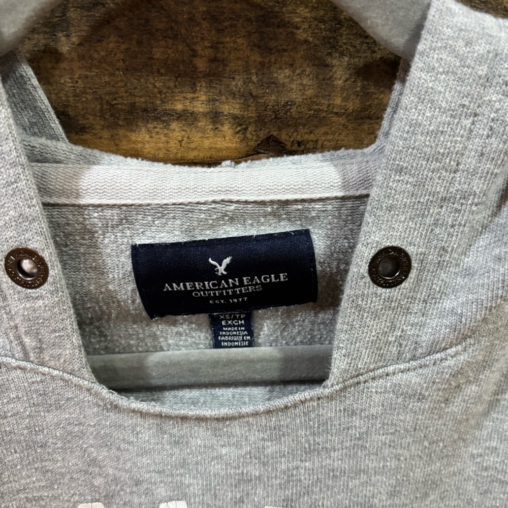 American Eagle Outfitters Gray‎ Hooded Sweatshirt - Picture 4 of 7